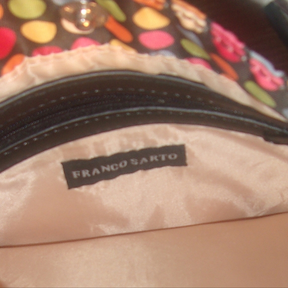FRANCO SARTO | Cute Multi-colored Polka-dot Cross-body Messenger Bag | EUC - Picture 5 of 9